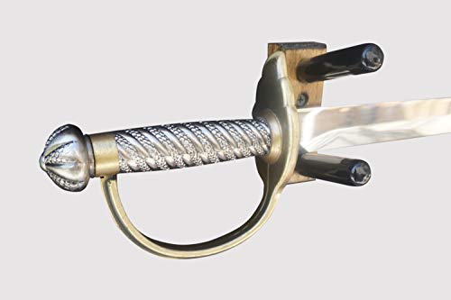 Standard Horizontal Cutlass Sword Display Mount (Made in The USA) - color: Aged