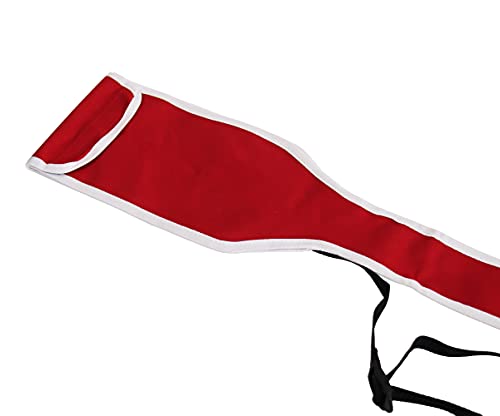 LEONARK Fencing Sword Sling Shoulder Bag for Foil Epee and Saber - Hema Longsword Bag Cover Case for Fencing Weapons - style: Sword Bag-red