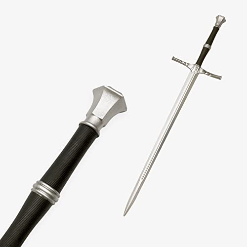 41 Inch Medieval Foam Hunting Long Sword for Cosplay LARP Costume Halloween - style: Steel 2
