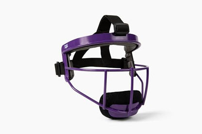 Defender Fielder’s Wire Mask - High-Impact Steel Infielder Face Guard for Softball & Baseball - Adult & Youth Sizes - Lightweight, Maximum Visibility & Secure Fit - color: Purple, size: Youth