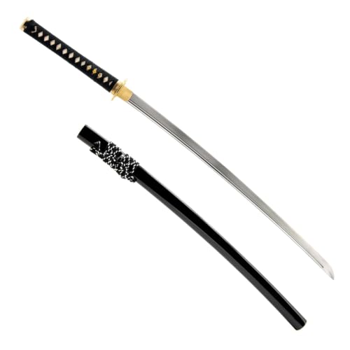 Katana Samurai Sword, 1045 Carbon Steel, Hand Forged, Full Tang - color: Dragonfly