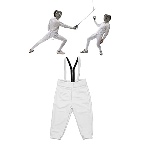 Fencing Pants 350N Fencing Training Equipment Professional Fencing Pants Stab Proof Fabric Fencing Training Pants(42 Size 150‑155cm 40kg)