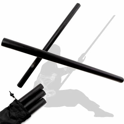 4ft - 6ft Adjustable Collapsible Bo Staff, Foam-Padded Martial Arts Training Staff for Yoga Stick & Safe Practice - Portable with Carry Bag