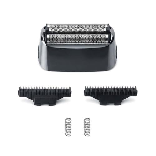 Electric Foil Shaver for Men, Close Shave Electric Razor for Men with 3 Floating Blades, IPX7 Waterproof Wet/Dry Washable Shaver, Smart LED Screen, 100-Min Runtime, Travel Lock (Replacement) - color: Replacement