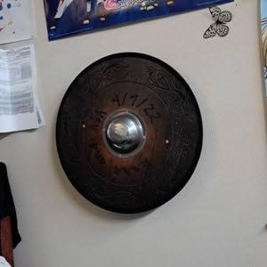 Medieval Steel Umbo/Shield Boss for Toy Round Viking Shields, 7 Inch, Slver Polish