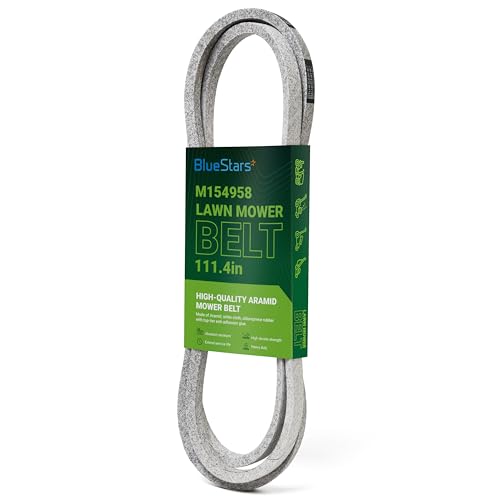 BlueStars M154958 Mower Deck Belt | Aramid Cord | 111.4" x 5/8" - size: M154958, style: Aramid Cord