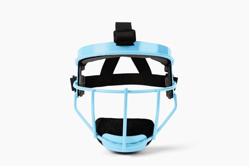 Defender Fielder’s Wire Mask - High-Impact Steel Infielder Face Guard for Softball & Baseball - Adult & Youth Sizes - Lightweight, Maximum Visibility & Secure Fit - color: Aqua, size: Youth