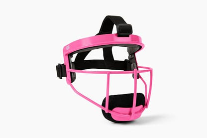 Defender Fielder’s Wire Mask - High-Impact Steel Infielder Face Guard for Softball & Baseball - Adult & Youth Sizes - Lightweight, Maximum Visibility & Secure Fit - color: Pink, size: Youth