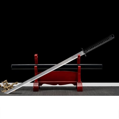Hand-Forged Samurai Katana, High Strength Full Tang Kendo Training Sword, Luxury Japanese Sword for Cosplay, Anime Collection, Home Decor & Gift Unsharpened