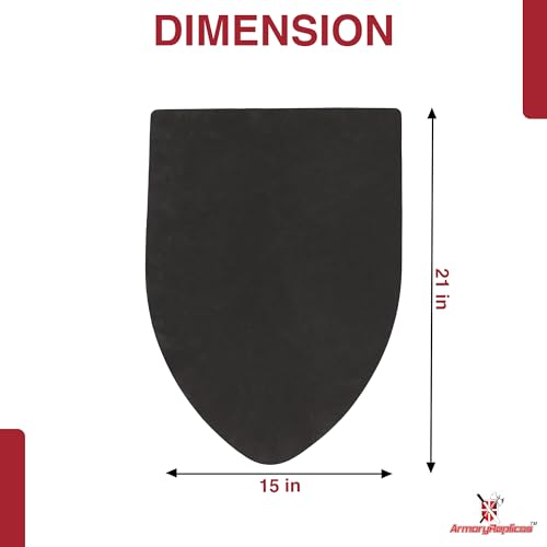 Armory Replicas™ - Throes of Battle Customizable Foam Medieval Shield - Superior LARP Costume Gear - style: Black Battle Fury