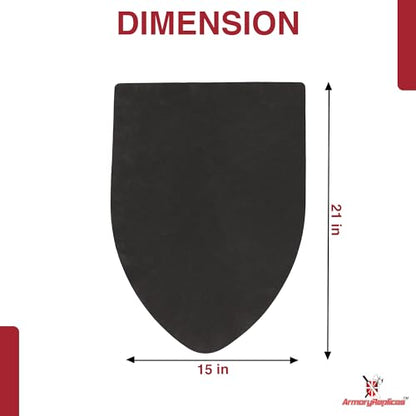 Armory Replicas™ - Throes of Battle Customizable Foam Medieval Shield - Superior LARP Costume Gear - style: Black Battle Fury
