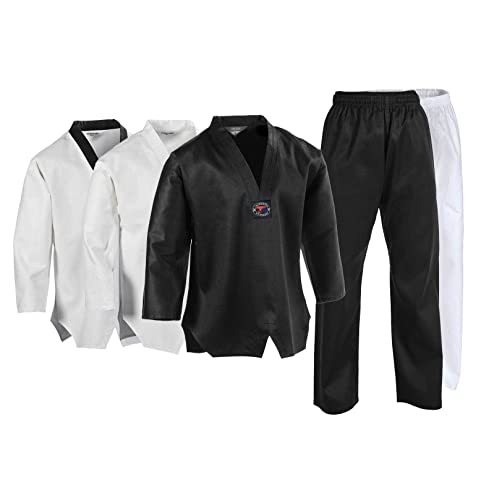 Ultimate - Taekwondo Gi Uniform - Kids Adults Unisex White Belt Included - color: White, size: 0000