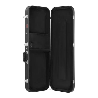 VEVOR Electric Guitar Hard Case, 43.11 in Rectangular Guitar Hard Case, With Lock Latch Keys Handle, PVC Padding Soft Lining Water-Resistant Hard Shell Guitar Cases, for 39 in Electric Guitars, Black - size: 43.11 inches Rectangular