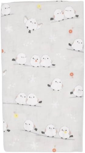 Japanese Gauze Tenugui Towel – 100% Cotton Made in Japan – Quick Dry, Soft & Lightweight Kitchen Tea Towel, Face & Hand Towel for Travel, Gym and Daily Use (1, Long-tailed Tit Gray, Medium) - color: Long-tailed Tit Gray