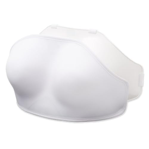 Fencing Chest Protector - Double Soft-Layer Chest Guard for Women - FIE Certificate Plastic Breast Protector - Fencing Gear for Foil Epee Sabre - size: X-Large