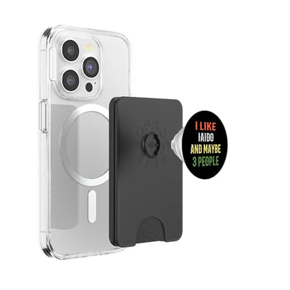 Iaido Instructor / Iaido Student / I Like Iaido And 3 People PopSockets PopWallet for MagSafe - style: Magnetic PopWallet