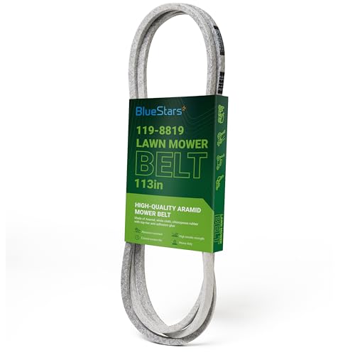 BlueStars 119-8819 Mower Deck Belt | Aramid Cord | 1/2" x 113 1/2" - size: 119-8819, style: Aramid Cord