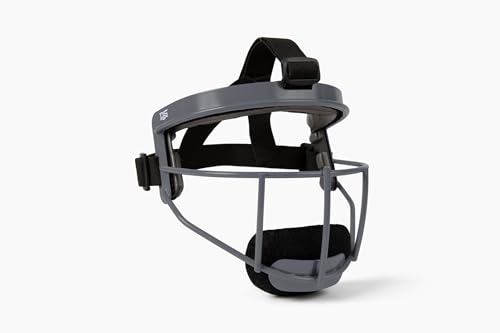 Defender Fielder’s Wire Mask - High-Impact Steel Infielder Face Guard for Softball & Baseball - Adult & Youth Sizes - Lightweight, Maximum Visibility & Secure Fit - color: Charcoal, size: Adult