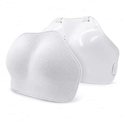 Women’s Fencing Chest Protector, Hema Chest Guard with Polyester-Covered Front Panel and Adjustable Back Straps, Lightweight Training Chest Guard for Hema and Fencing - size: X-Large