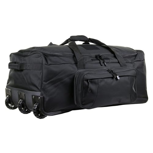 120L Travel Duffle Bag With Wheels Expandable Rolling Travel Bag for Men - color: Black 2.0