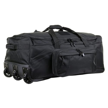 120L Travel Duffle Bag With Wheels Expandable Rolling Travel Bag for Men - color: Black 2.0