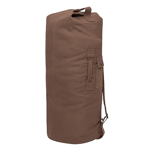 GI Style Double Strap Duffle Bag - color: Earth Brown