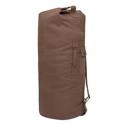 GI Style Double Strap Duffle Bag - color: Earth Brown