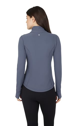 Interlink Ribbed Princess Seam Performance Jacket - color: Grisaille Ribbed, size: Large