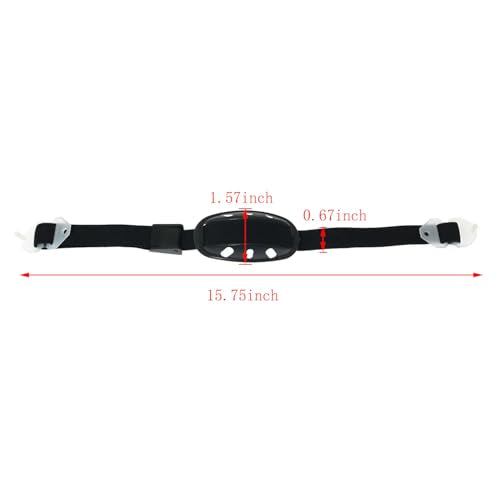 RLECS 2PCS Universal Helmet Adjustable Elastic Jaw Strap Plastic Bumper Hat Protective Work Cap Liner Chin Pocket Strap Black