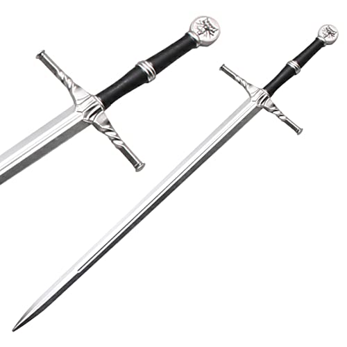 41 inch Medieval Foam Sword - Two Hand Sword for Witcher Hunting - color: Steel
