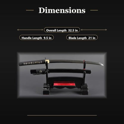 Hand Forged Wakizashi, Full Tang Heat-Tempered Japanese Short Sword - color: Iron-641