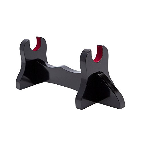 Shadow Cutlery SH9015 Single Sword Stand - Premium Piano Black Finish W/Red Felt