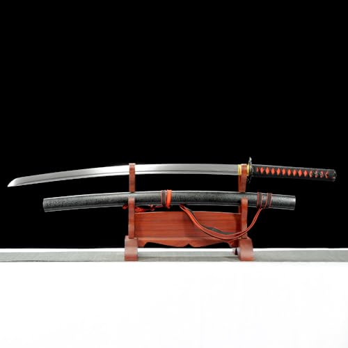 Authentic Japanese Katana Sword - Exquisite Craftsmanship Real Katana, High Toughness katanas - color: 1060 steel