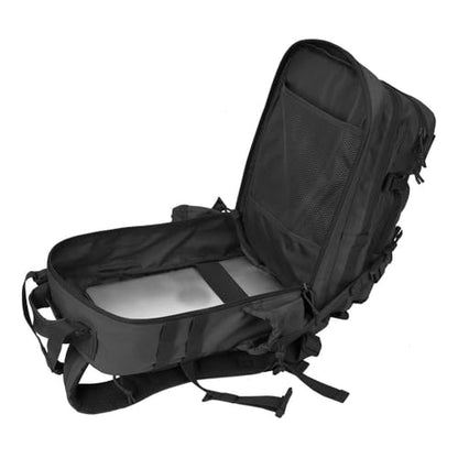 REEBOW GEAR Travel Tactical Backpack Outdoor 3 Day Rucksack Bag for Men - color: 09 Black