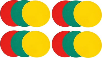 GSi Non-Slip Floor Spot Markers for Sports, Therapy & Classroom - size: 1.⁠ ⁠Round