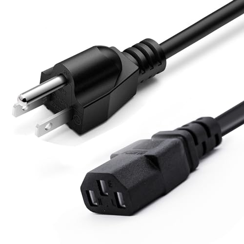13.2FT Universal 3 Prong AC Power Cord Replacement for Goplus 2 in 1 Folding Treadmill, Horizon Fitness Treadmills Ellipticals, Superfit, BowFlex Treadmills, Sole & More Treadmills Charger Cable - size: 13.2FT