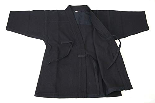 E-BOGU 100% Cotton Kendo gi, Available in Navy Blue and White, Martial Arts Jacket, Top Only - color: Navy Blue, size: 5