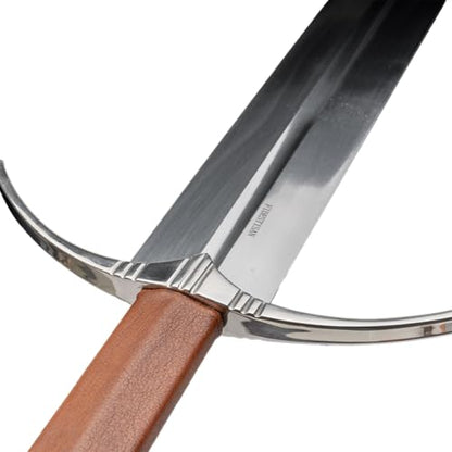 Medieval 45inch Longsword Type Xva Handmade 65mn Spring Steel Hand-and-a-Half with Scabbard