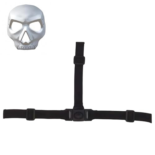 2 Pack Adjustable Mask Strap Kit Including Elastic Bands Sliders 3-Way Quick Release Buckle Face Mask Straps for Back of Head Cosplay Premium Masking Kit Toy Mask Replacement Strap（Black）