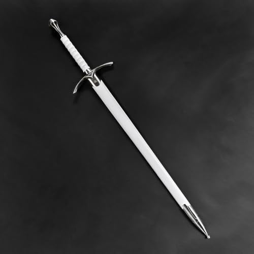 Medieval Sword One Hand Sword, Dull Blade. for Collection, Gift, Show and Fair Cosplay and LARP - color: Wizard-White