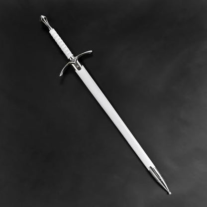 Medieval Sword One Hand Sword, Dull Blade. for Collection, Gift, Show and Fair Cosplay and LARP - color: Wizard-White