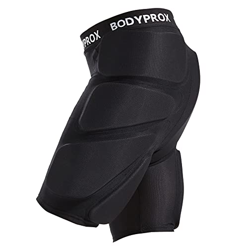 Bodyprox Protective Padded Shorts for Snowboard,Skate and Ski,3D Protection for Hip,Butt and Tailbone - size: Large