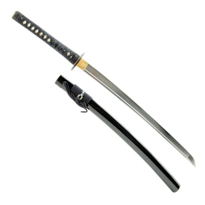 1045 Katana, Hand Forged Full Tang Japanese Sword | Classic Tsuba Series - color: Bamboo
