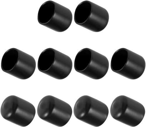 10pcs Rubber End Caps 16mm ID Vinyl Round End Cap Cover Screw Thread Protector Vinyl Bolt Screw Cover Caps Rubber Screw Caps Rubber Bolt Covers Caps - size: 16mm