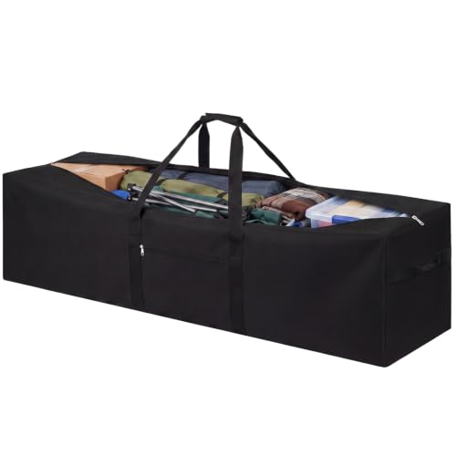 1 Pcs 48 x 15 x 15 Inch, 176 L Large Storage Duffle Bag Black - color: Black, size: 48 x 15 x 15 Inch, 176 L
