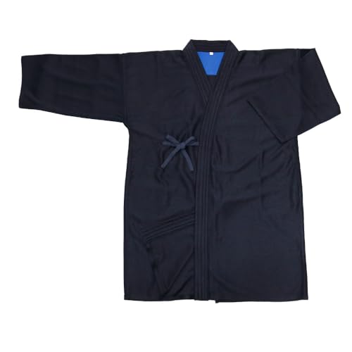 Kendo Gi Aikido Samurai Hakama Martial Arts Clothing Kimono Shirts Costumes Formal Kyudo Kimono - color: Gi-a, size: 170cm