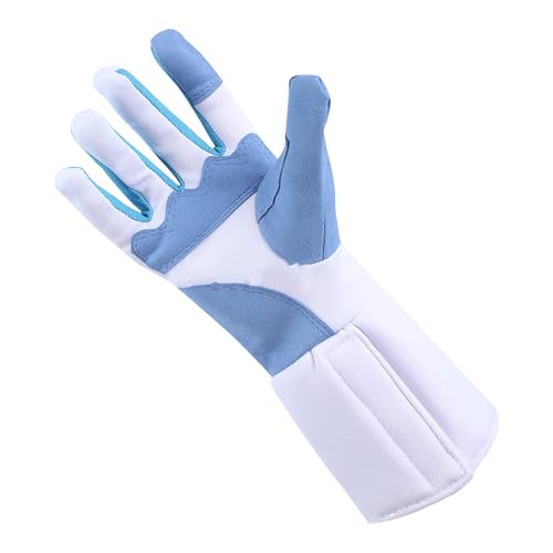 JIAHG Adult Youth Right Hand Padded Fencing Glove Breathable Knitted Anti Slip Training Fencing Glove Padded Hand Protection - size: X-Small
