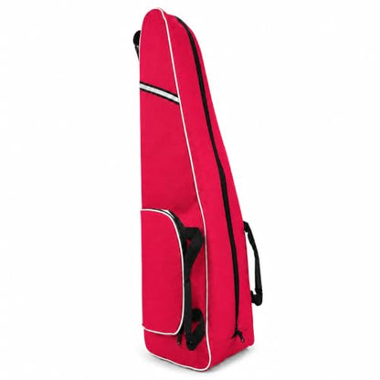 Fencing Bag with Wheels, Rolling Fencing Bag for Foil Epee Saber, Long Sword Carrier for HEMA and Fencing Gear, Side Pocket and Carry Handles - color: Hot Pink