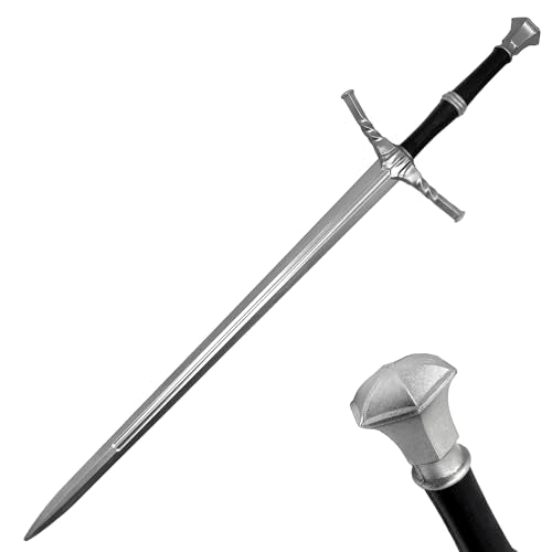 Full Size Medieval Foam Practice Sword for Cosplay LARP Costume Halloween - style: Steel
