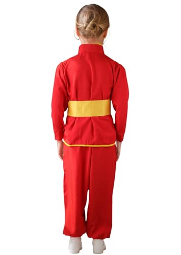 STIOEDYUAN Kids Kung Fu Suits Tai Chi Uniform Chinese Costume - color: Red, size: 10-12 Years